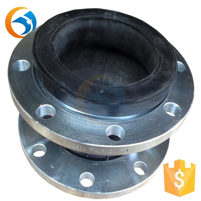 Double Sphere Zinc Plating for Pumps Rubber Expansion Flexible Flange Ball Joint