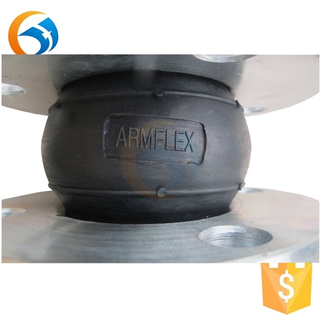 Double Sphere Zinc Plating for Pumps Rubber Expansion Flexible Flange Ball Joint