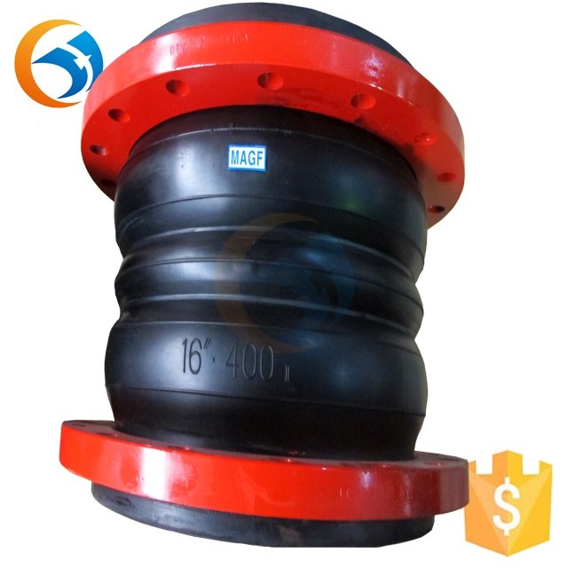 Double Sphere Zinc Plating for Pumps Rubber Expansion Flexible Flange Ball Joint