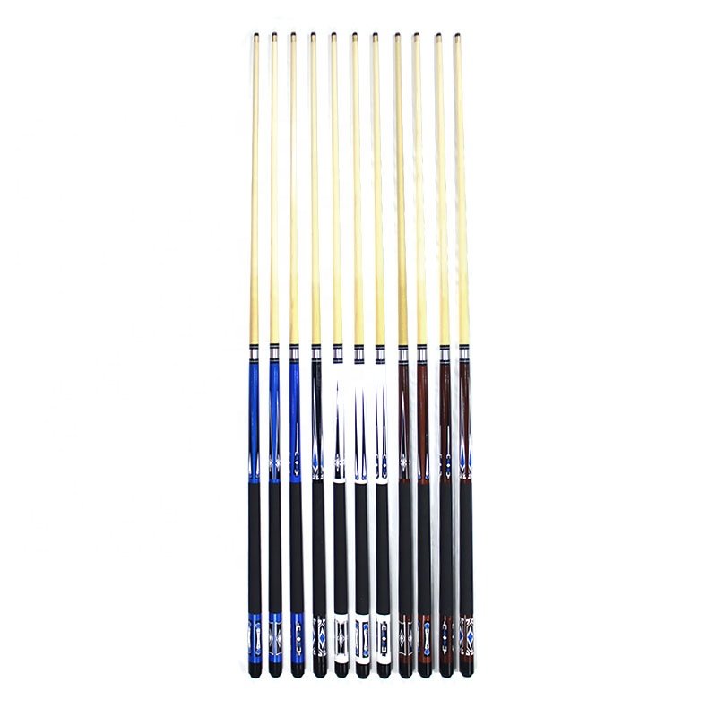 New Design White Wood 1/2 Center Joint 12mm Tip Billiard Accessories Pool Cue Stick