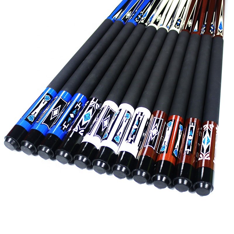 New Design White Wood 1/2 Center Joint 12mm Tip Billiard Accessories Pool Cue Stick