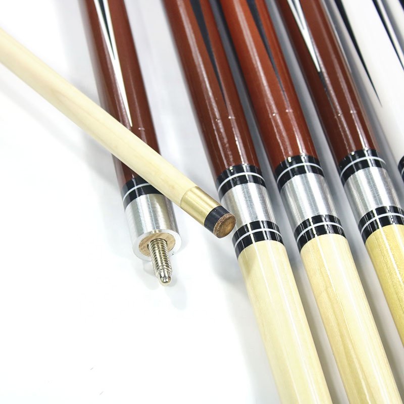 New Design White Wood 1/2 Center Joint 12mm Tip Billiard Accessories Pool Cue Stick