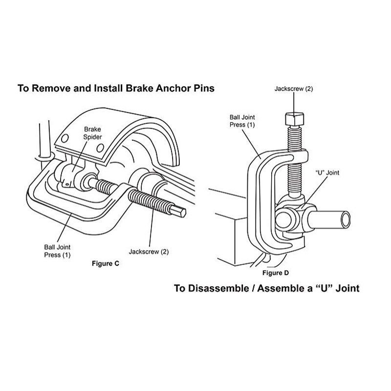3 in 1 PowerBuilt Automotive Ball Joint Remover for 4WD