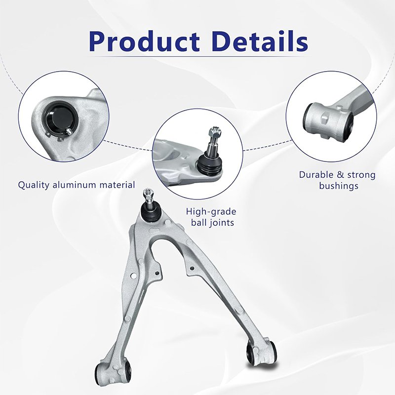 Front Left Lower Aluminum Control Arm W/Ball Joint Driver Side Replacement for 2014-2017 Chevy Silverado 1500 Cadillac Escalade