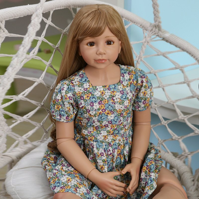 120cm Real Baby Original Toddler Princess Baby Girl 3-4Years Model Ball Jointed Full Body Big Doll Bebe Doll