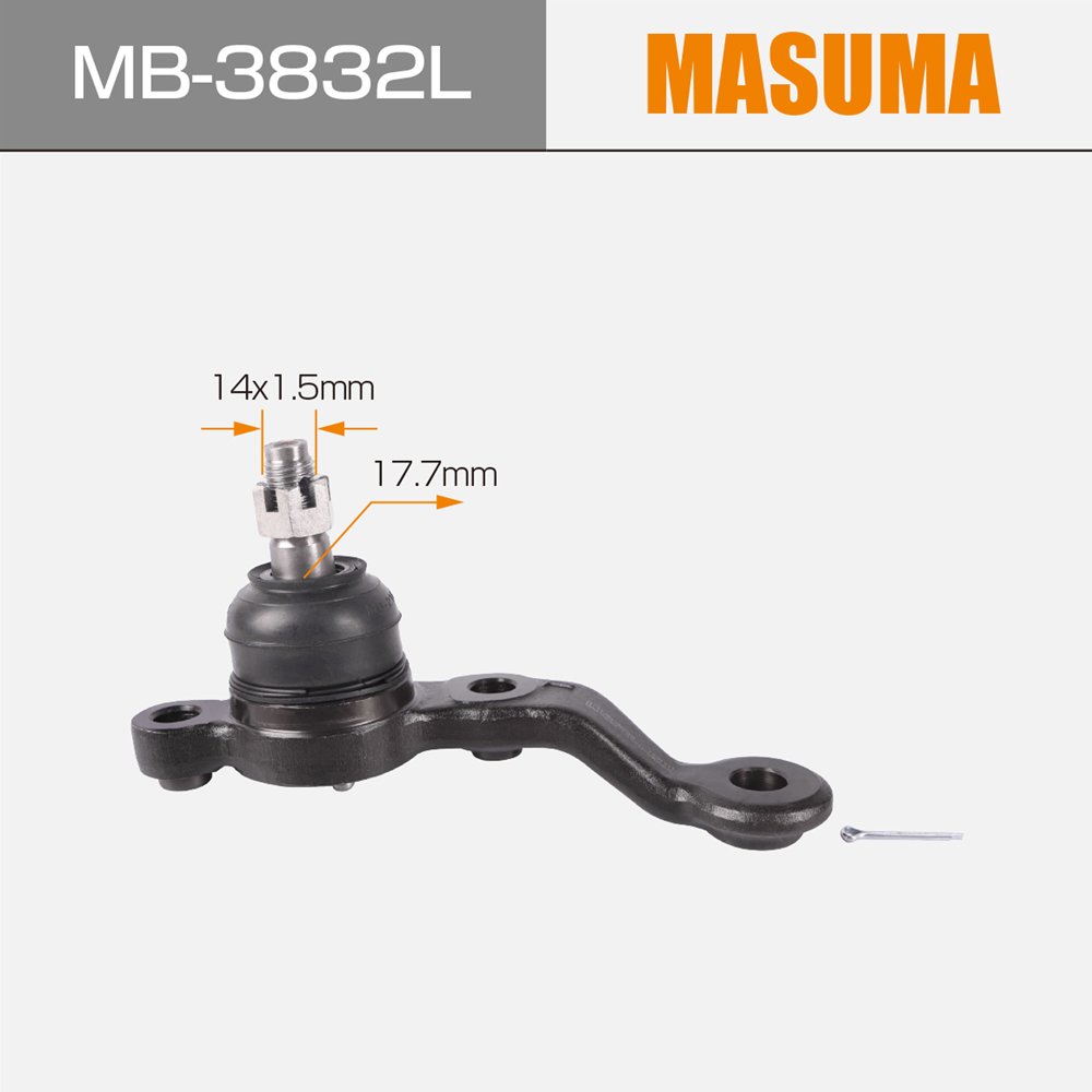 MB-3832L MASUMA Auto Suspension Systems Ball Joint 43340-59105 43340-29145 43340-29146 43340-29165 for TOYOTA BREVIS JCG10