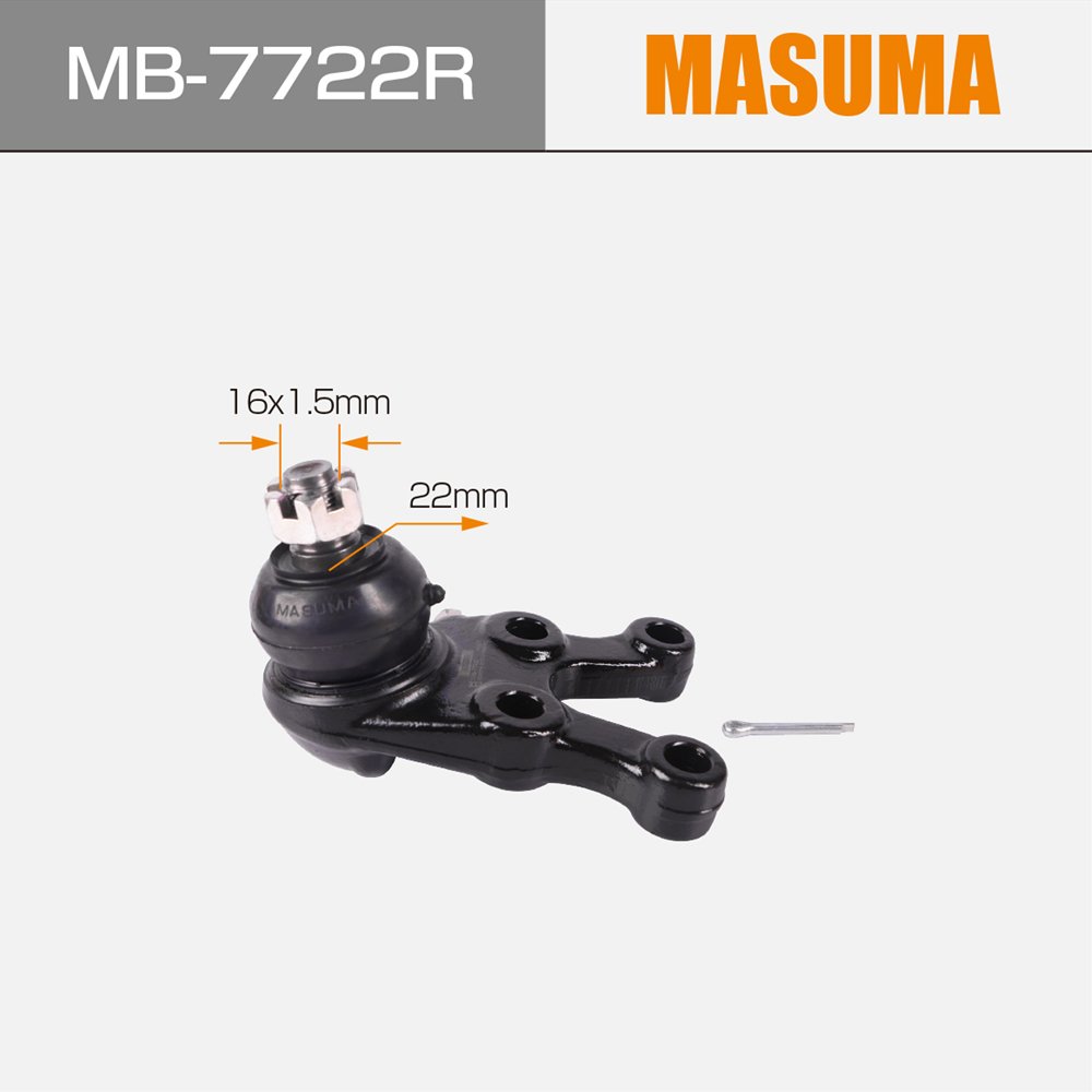 MB-7722R MASUMA Auto Suspension Systems Adjustable Ball Joint MR162698 MB831038 MR162698 MR208664 for MITSUBISHI MONTERO