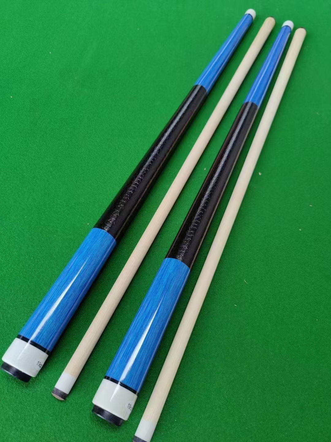 New Economic Good Price Solid Colors Billiard 57 Inch Center Joint Wood Pool Cue 1/2-PC Sticks on Sale