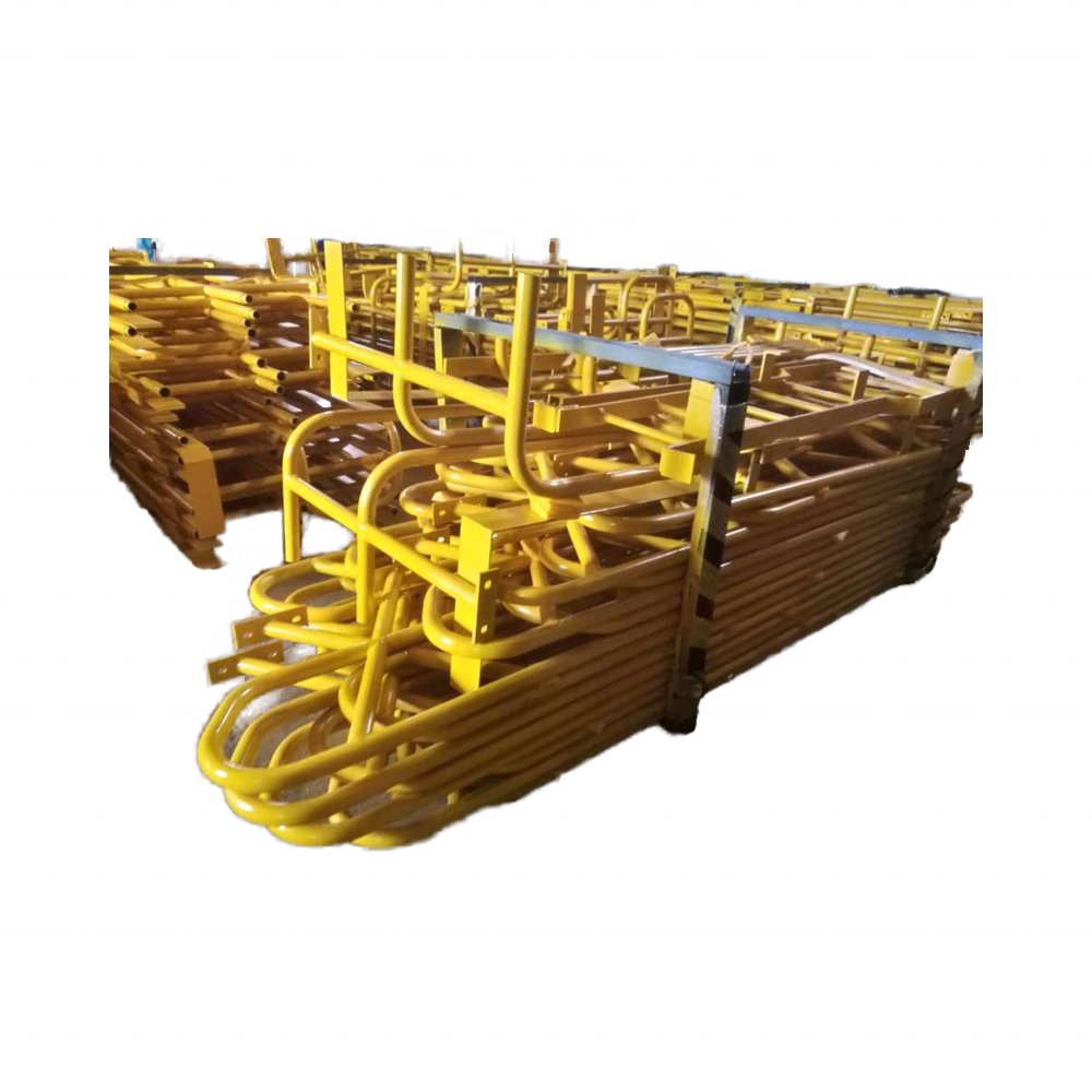 OEM Fully Welded Hot Dipped Galvanized Steel Walkway Deck Ball Joint Post Handrail Stanchion Bridge Metal Building Materials