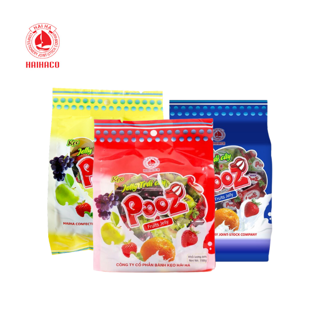 Hot Product 2024 POOZ Jelly Candy with 4 Different Flavors From HaiHa Confectionery