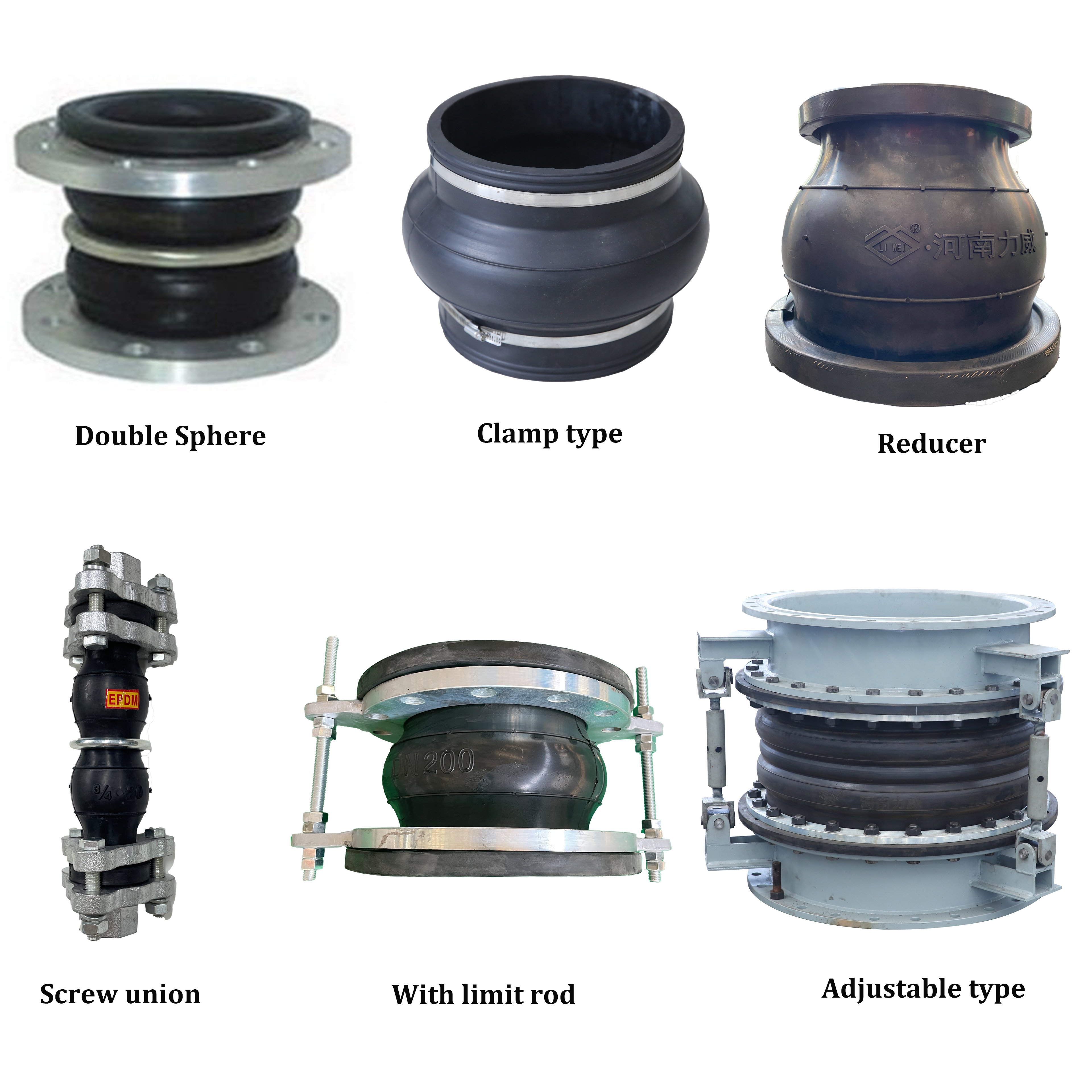 DN25 DN3000 Single Ball Concentric Reducing Rubber Joint OEM ODM OBM Reducer Expansion Rubber Joint