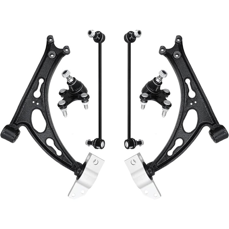 MS101147 Front Lower Control Arms Ball Joints Suspension Kit Replacement for Volkswagen Jetta Golf EOS GTI R32 Rabbit Audi A3