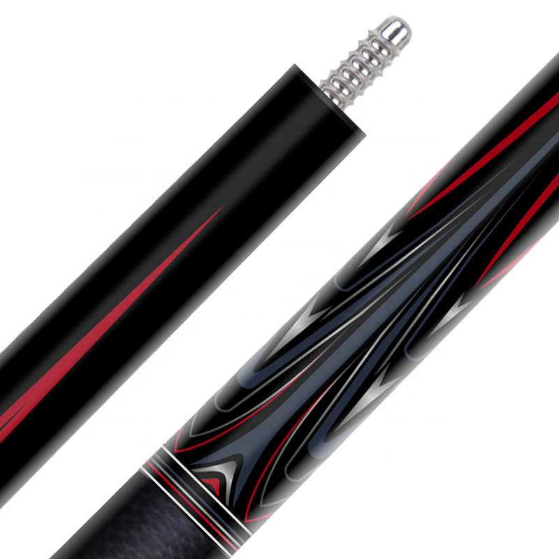 TQG-LC-C04 with Multiple Snooker Joint and Marking Carbon Fiber Pool Cue Billiards Cue 1/2 Split 12..5mm Maple Butt