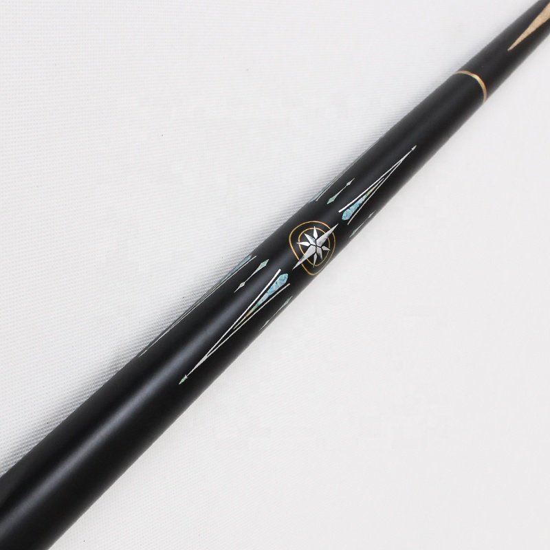 TQG-JX-041 3/4 Structure Billiards Rod Handmade Carbon Fiber Best-Selling Snooker Cue 57-Inch Custom Brass Single Stick 10mm Tip