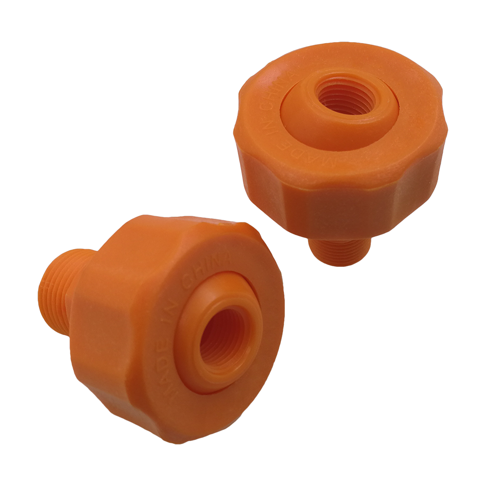 High-Quality Plastic Swivel Ball Joint Nozzle with Adjustable Thread Connection