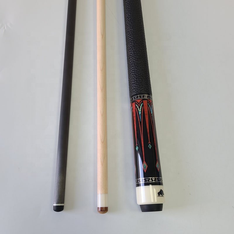 NEW Pool Carbon Cue Set 58inch+12.5mm Radial Pin Sticker Decal Hard Maple Wood With 2shafts Billiard Cues Stick for American