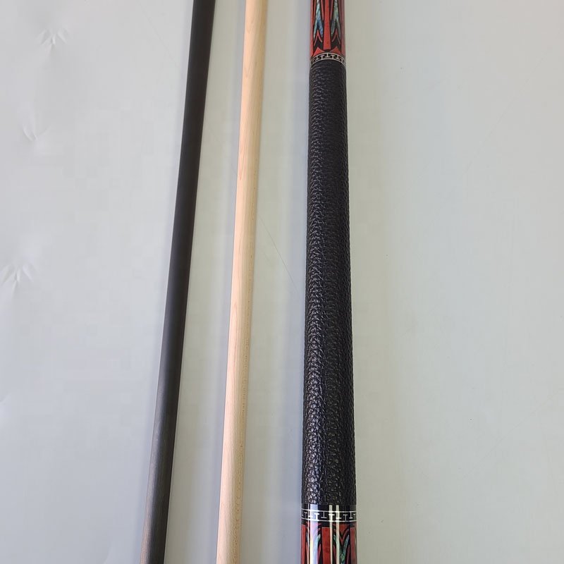NEW Pool Carbon Cue Set 58inch+12.5mm Radial Pin Sticker Decal Hard Maple Wood With 2shafts Billiard Cues Stick for American