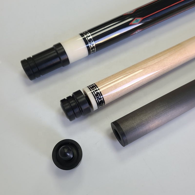 NEW Pool Carbon Cue Set 58inch+12.5mm Radial Pin Sticker Decal Hard Maple Wood With 2shafts Billiard Cues Stick for American