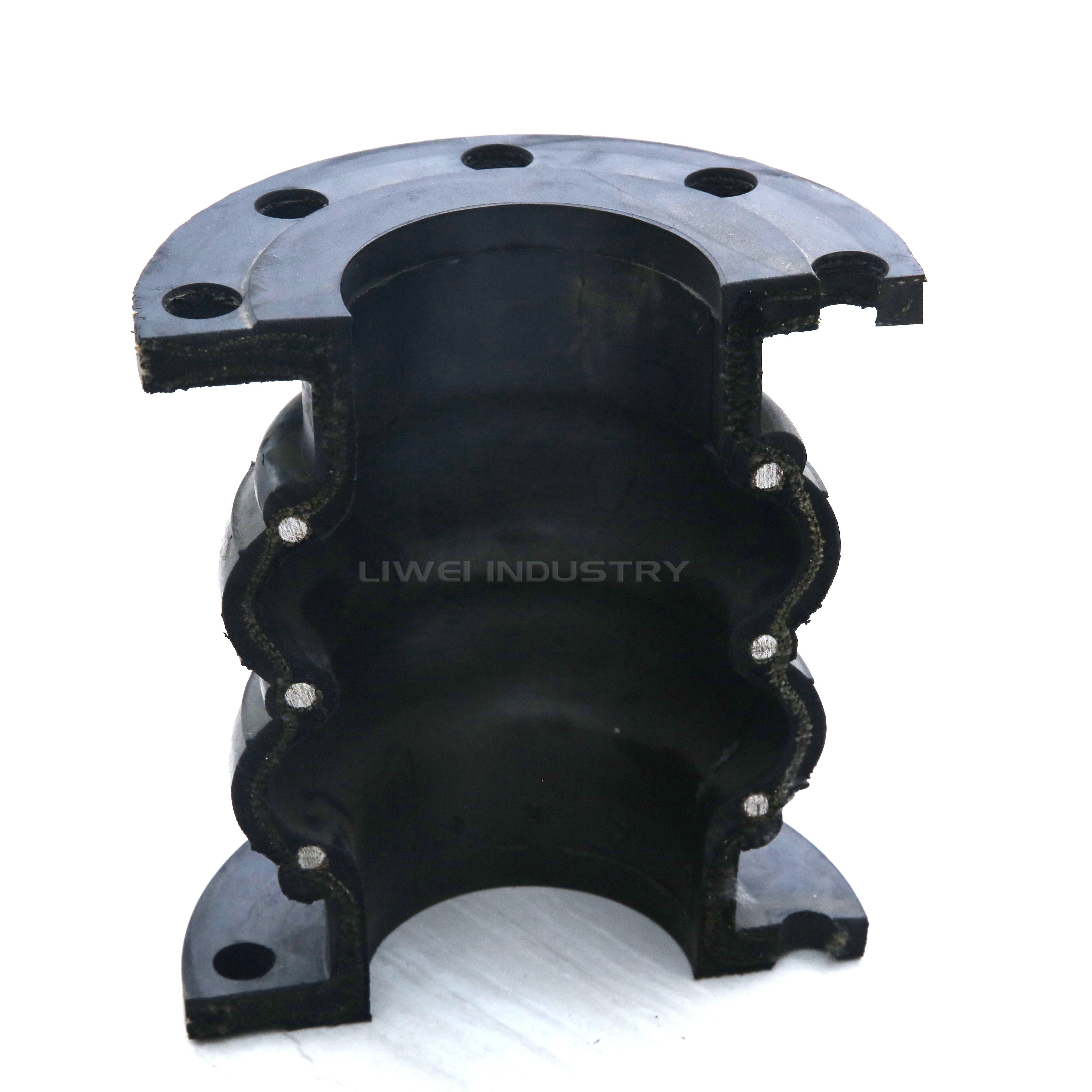 Engineering Use Large Diameter Double Ball Flexible Rubber Joint Epdm Double Sphere Compensator Rubber Expansion Joint