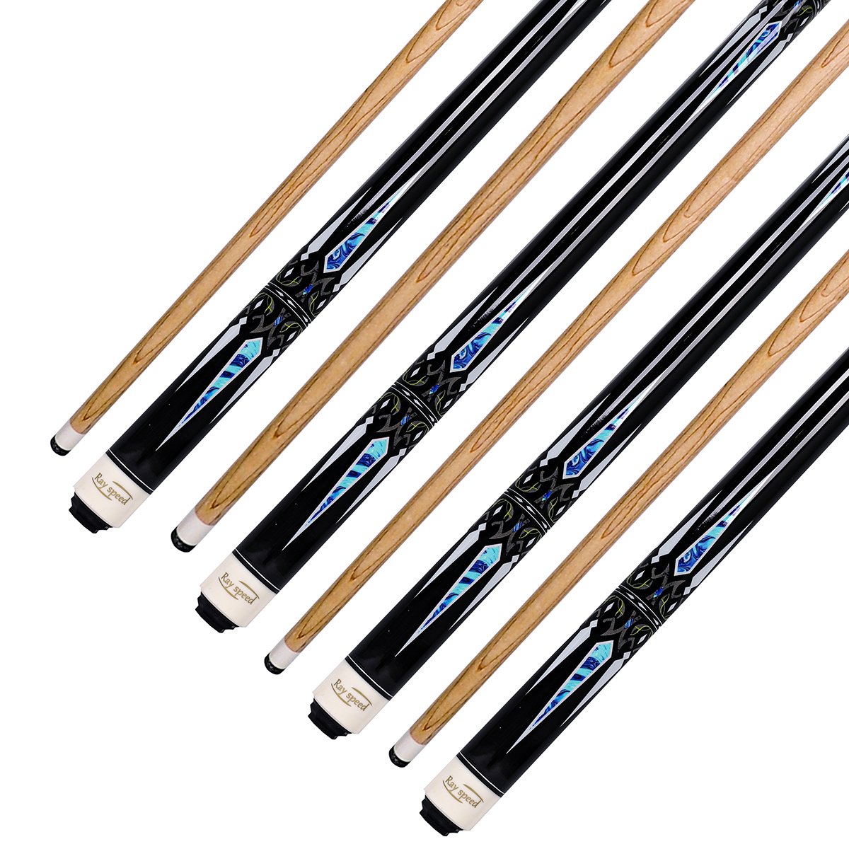 Hot Sale Professional58 Inch Billiard Cue Sticks 19 Oz Hardwood Canadian Maple Pool Cue Stick with 12.5mm 13mm Tip