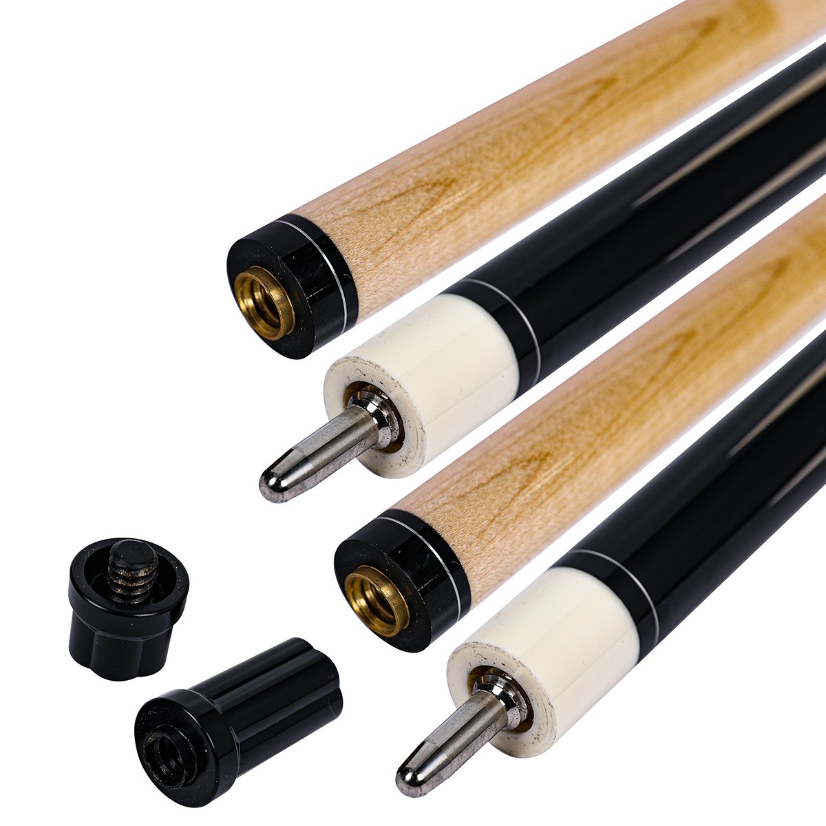 Hot Sale Professional58 Inch Billiard Cue Sticks 19 Oz Hardwood Canadian Maple Pool Cue Stick with 12.5mm 13mm Tip