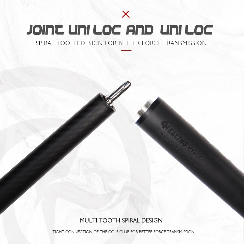 Wholesale 2-Piece Carbon Fiber Pool Cue 1/2 Joint for American Pool & Chinese 9-Ball 19/21oz Weight Options with Free Cue Bag
