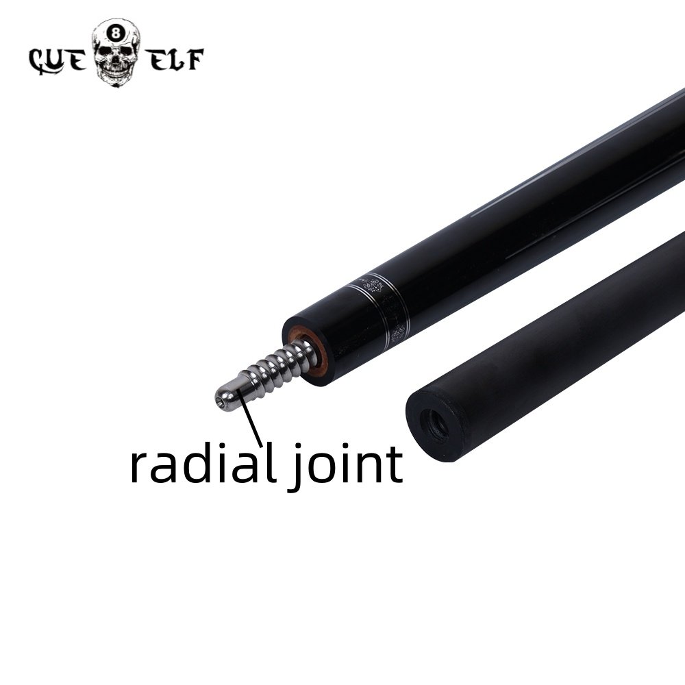 CUEELF Billiard Cue 12.5mm Tip Size High Grade Carbon Fiber Pool Cue High Grade Sticker 58 Inches