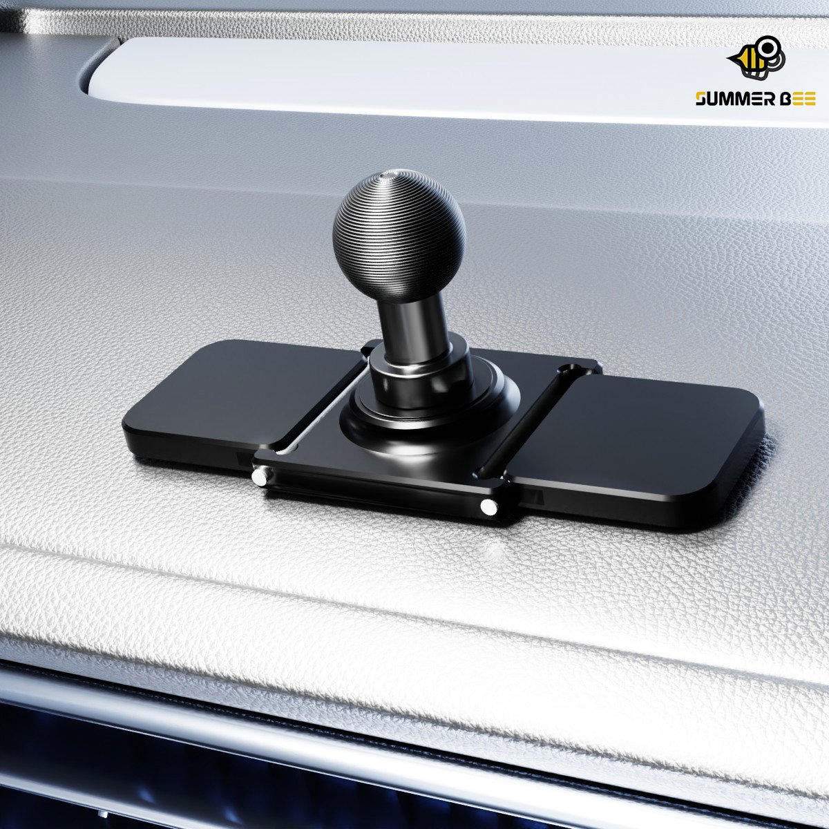 Summer Bee Aluminum 17mm Ball Head Mount Mobile Phone Magnetic Holder Car Dashboard Base Cell Phone Accessories17mm Ball Joint