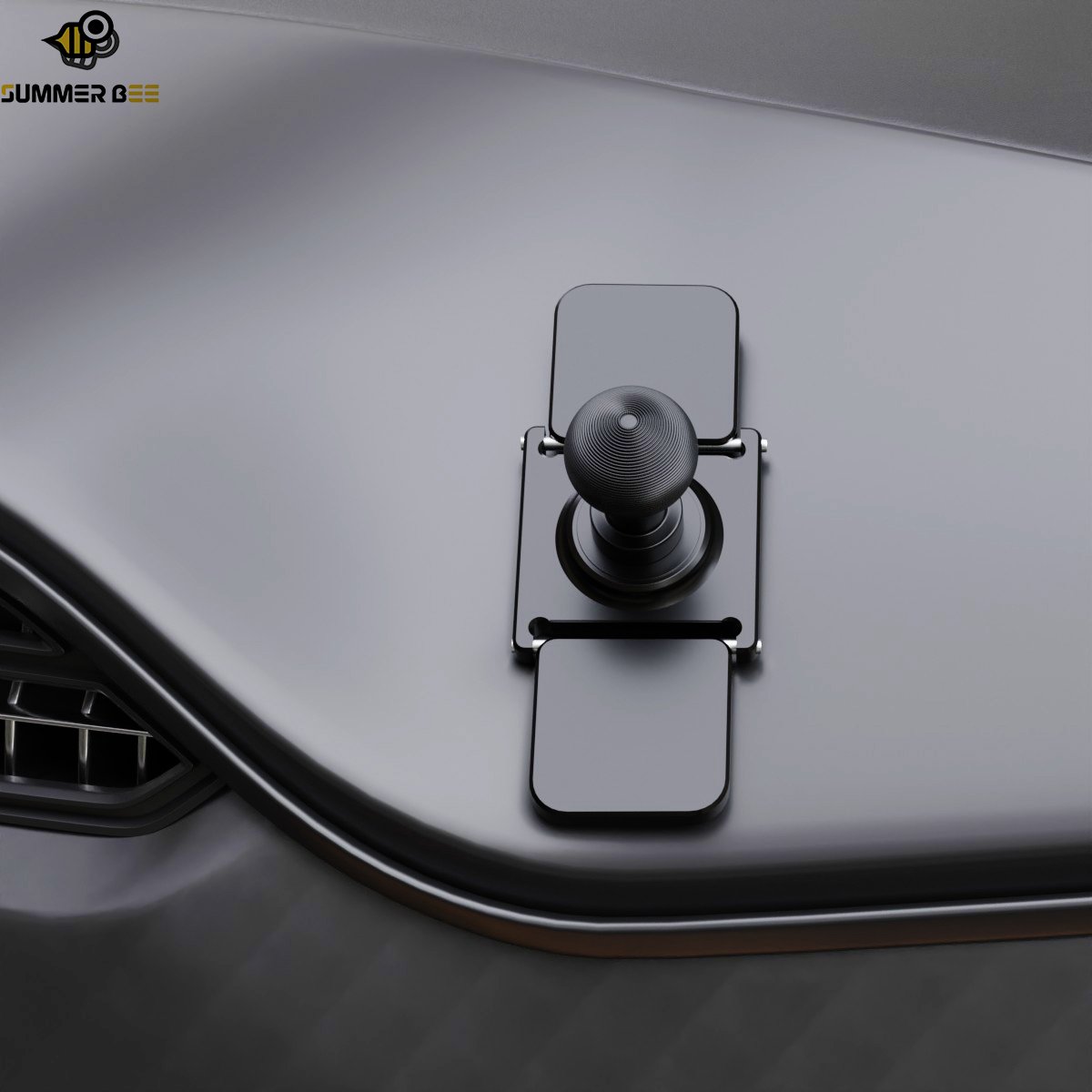 Summer Bee Aluminum 17mm Ball Head Mount Mobile Phone Magnetic Holder Car Dashboard Base Cell Phone Accessories17mm Ball Joint
