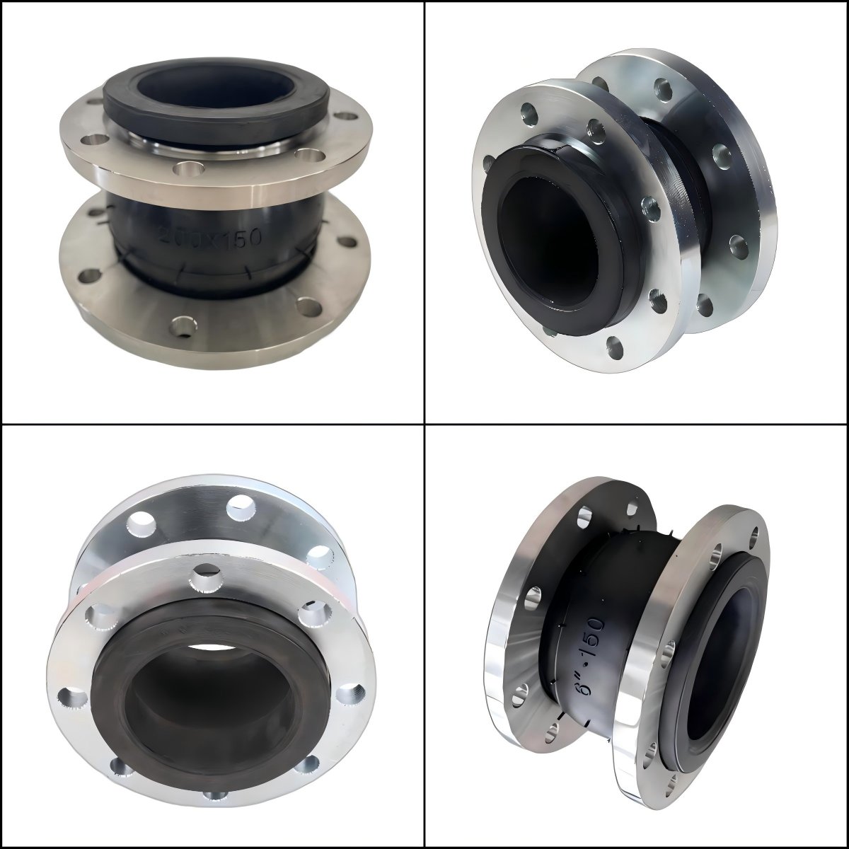 Din PN10 Rubber Expansion Joint Steel Iron Pipe Fitting 304 Stainless Steel Rubber Joint Forged Galvanized Joint
