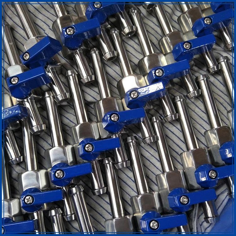 Sanitary Stainless Steel Mini Ball Valve with the Quick Connector and Fast-inserting Joint Quick Plug in Mini Ball Valve