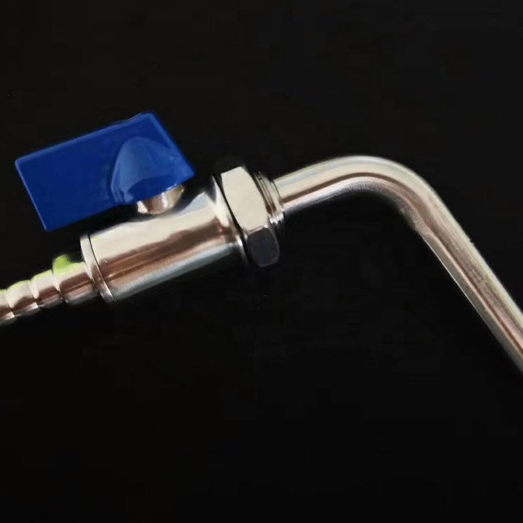 Sanitary Stainless Steel Mini Ball Valve with the Quick Connector and Fast-inserting Joint Quick Plug in Mini Ball Valve