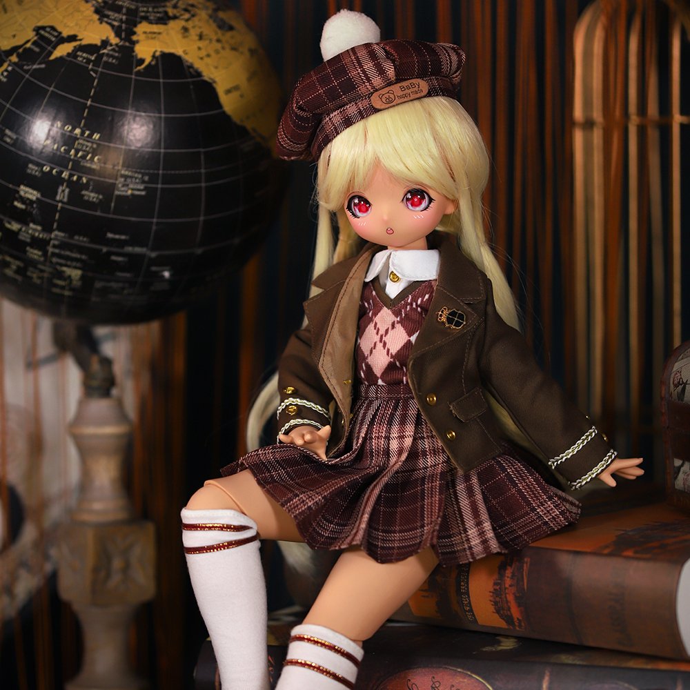 DBS 1/4 Plastic Tan Skin Anime Bjd Sd Dolls 45cm 30 Ball Jointed Dolls for Girls DIY