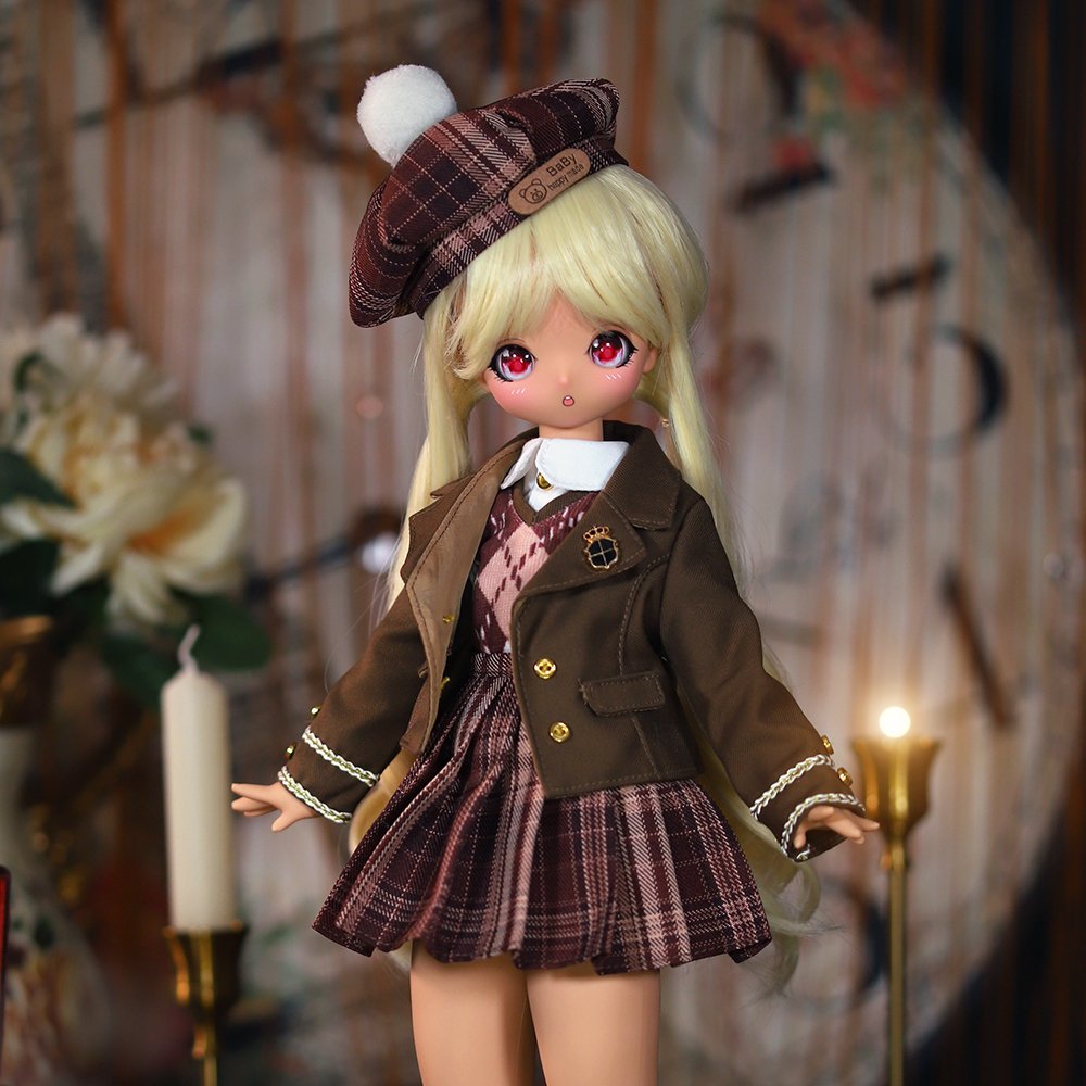DBS 1/4 Plastic Tan Skin Anime Bjd Sd Dolls 45cm 30 Ball Jointed Dolls for Girls DIY