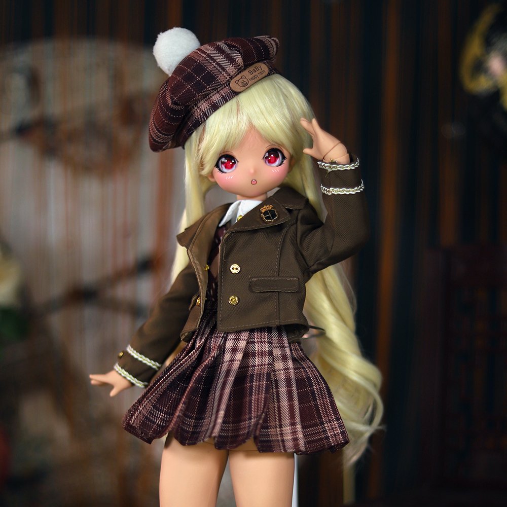 DBS 1/4 Plastic Tan Skin Anime Bjd Sd Dolls 45cm 30 Ball Jointed Dolls for Girls DIY
