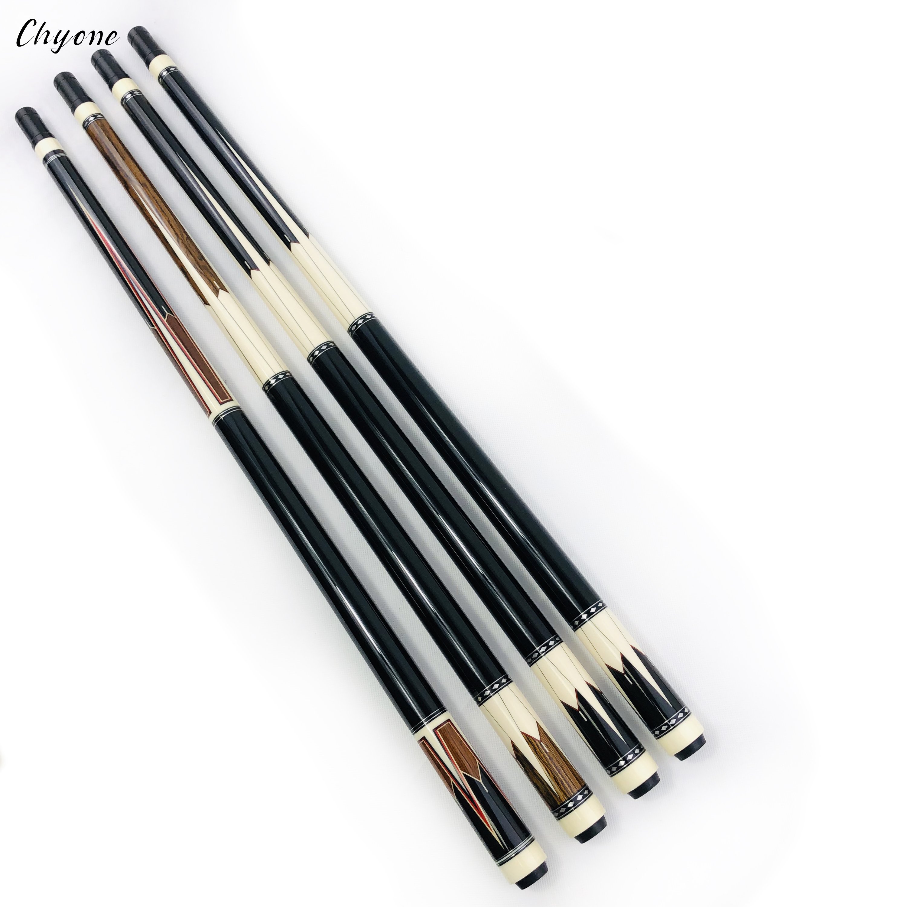 Korea Carom Cue Chyone Real Abalone Shell Points Inlay Low Deflection Billiard Cue Inlay Pool Cues