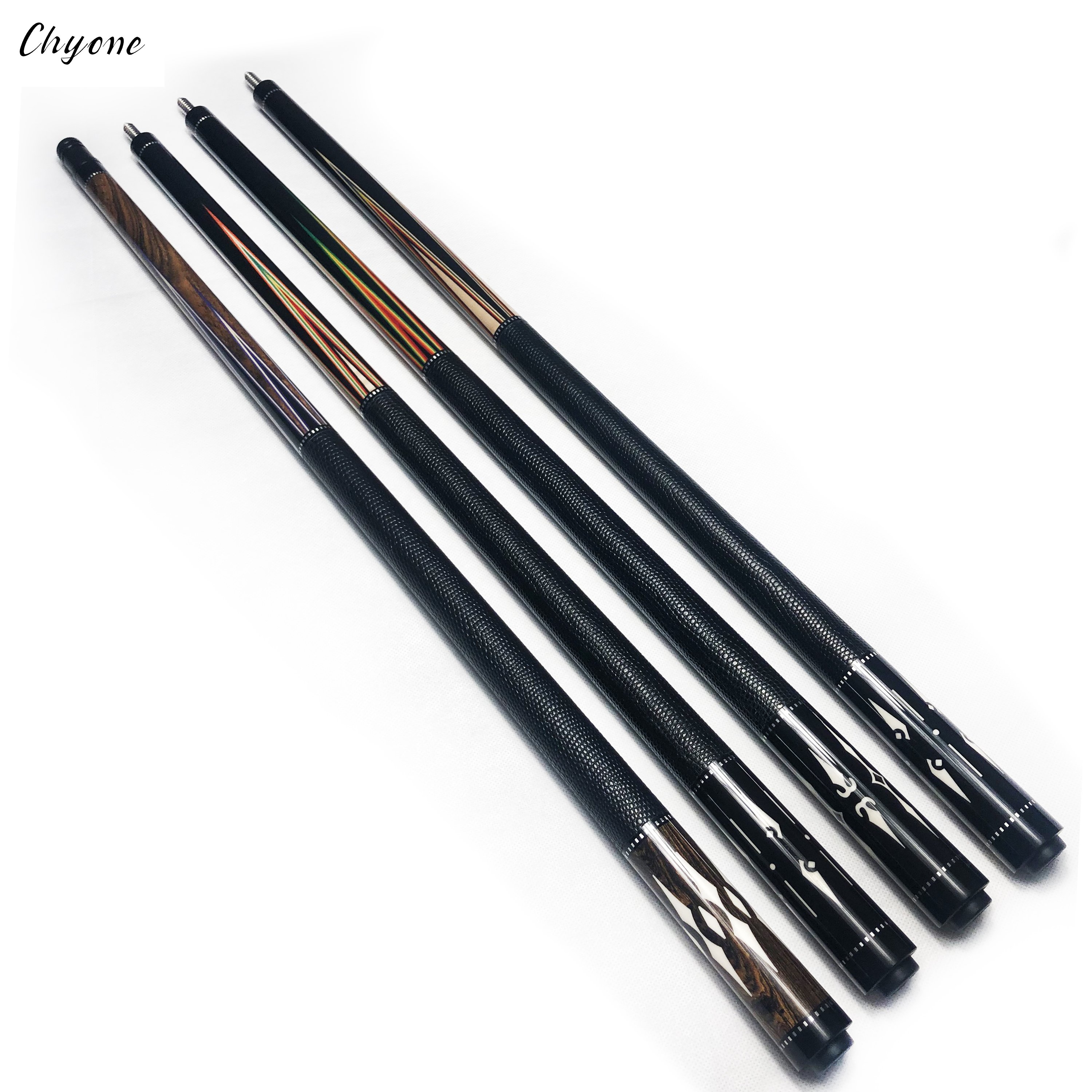 Korea Carom Cue Chyone Real Abalone Shell Points Inlay Low Deflection Billiard Cue Inlay Pool Cues