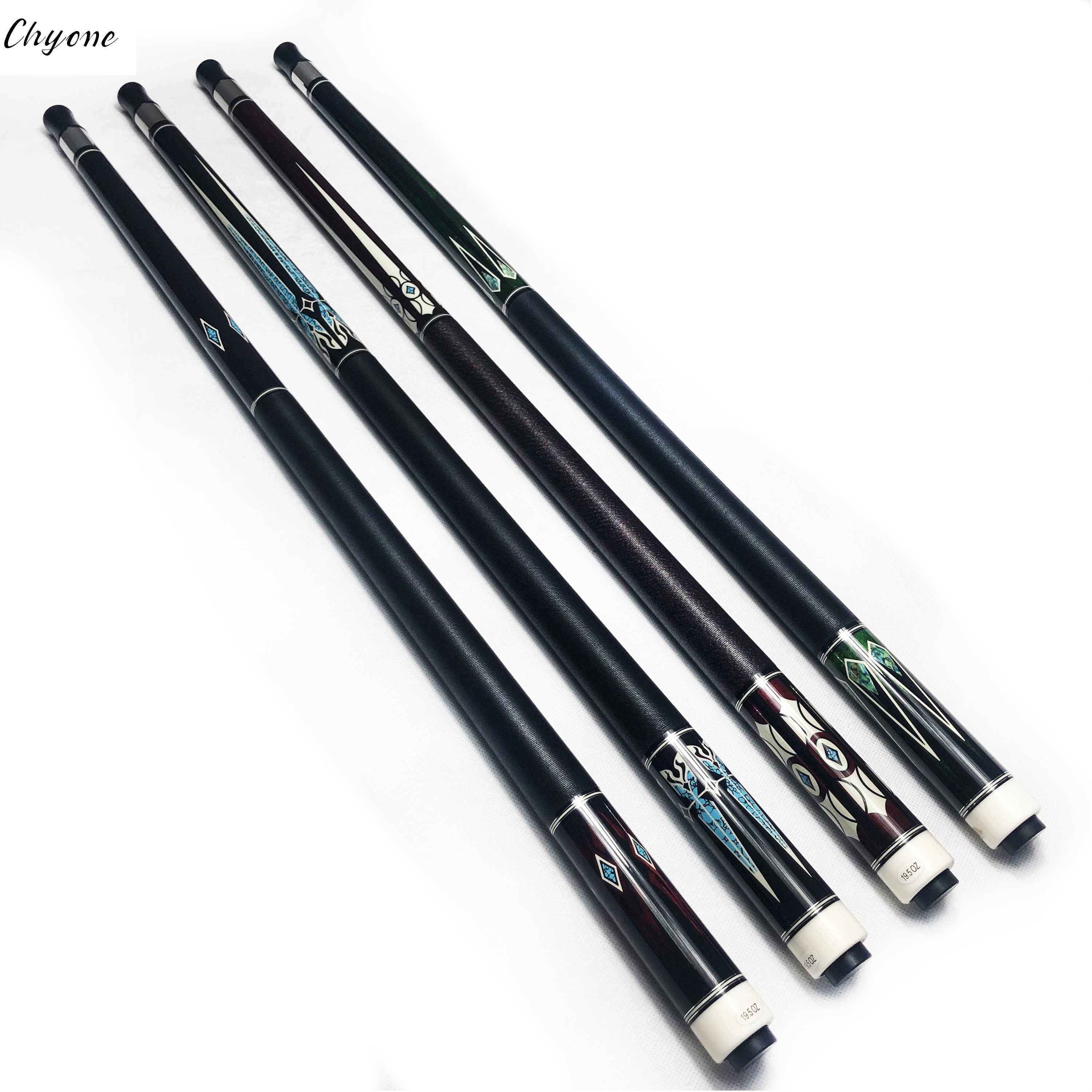 Korea Carom Cue Chyone Real Abalone Shell Points Inlay Low Deflection Billiard Cue Inlay Pool Cues
