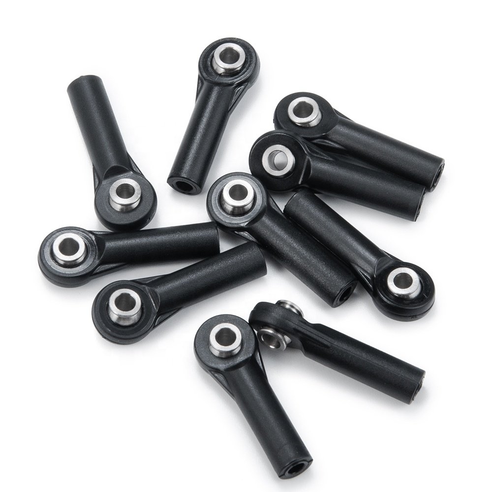 Set of 10 M3 Plastic Ball Head Orthodontic Link Rod End Ball Joints 1/10 RC Rock Crawlers Cars for SCX10 90046 Battery Powered