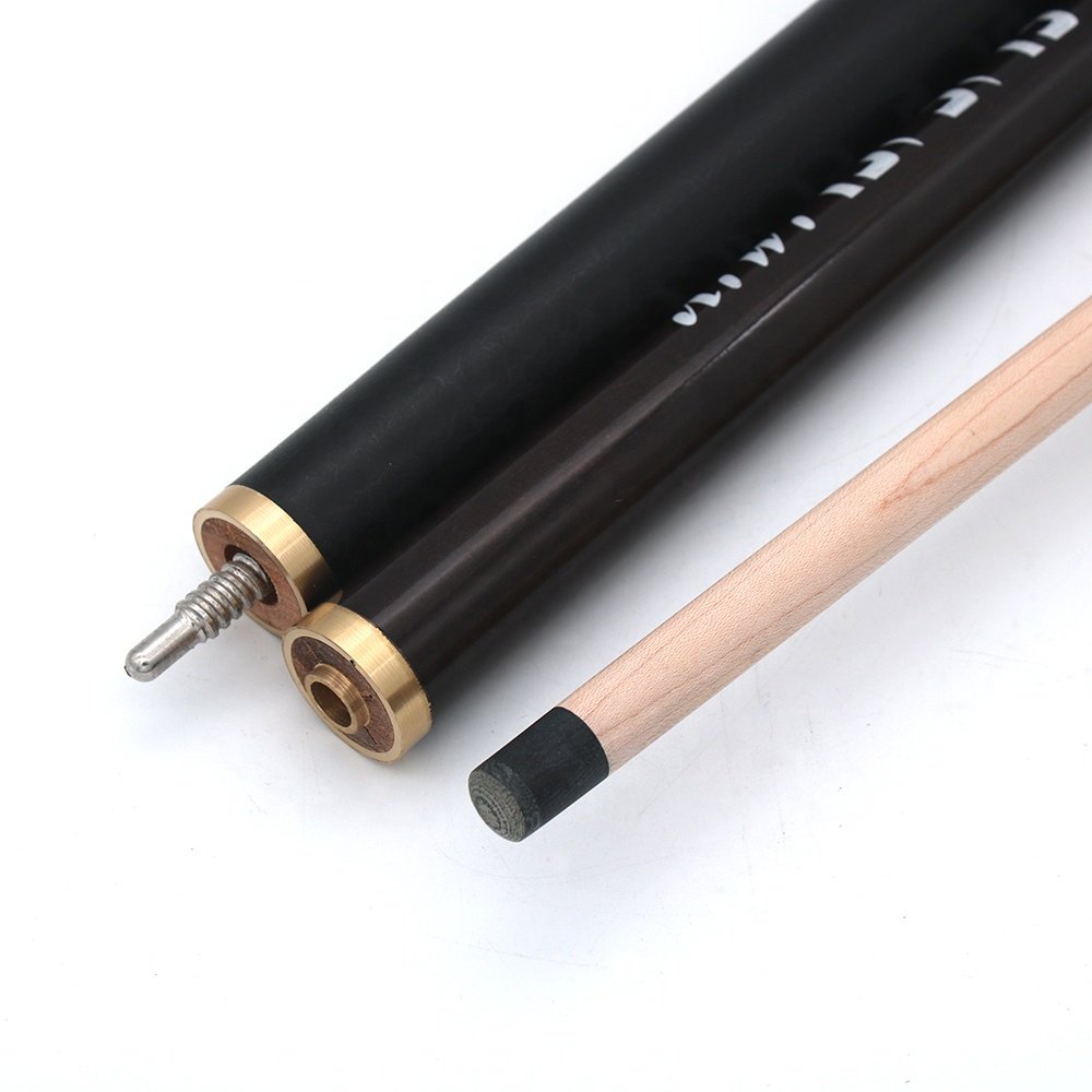 Professional Black Billiard Pool Snooker 57" 3-PC Jump Break Punch Cue Stick