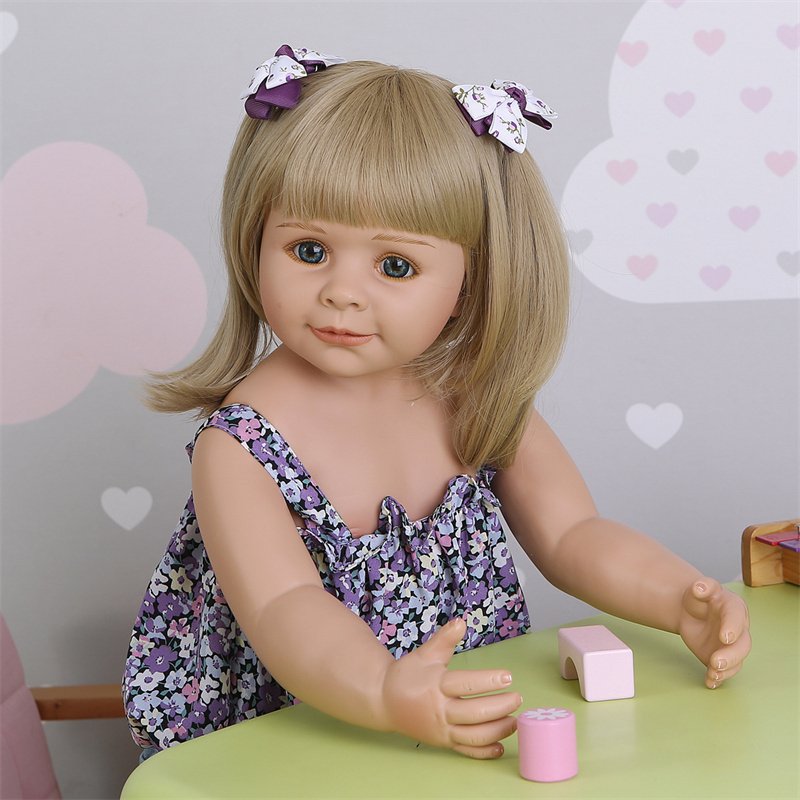 NPK 85CM Reborn Toddler Doll Standing Ball Jointed Full Body Real Child Size Model Bebe Doll Big Doll