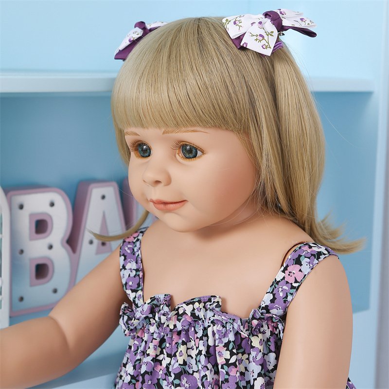 NPK 85CM Reborn Toddler Doll Standing Ball Jointed Full Body Real Child Size Model Bebe Doll Big Doll