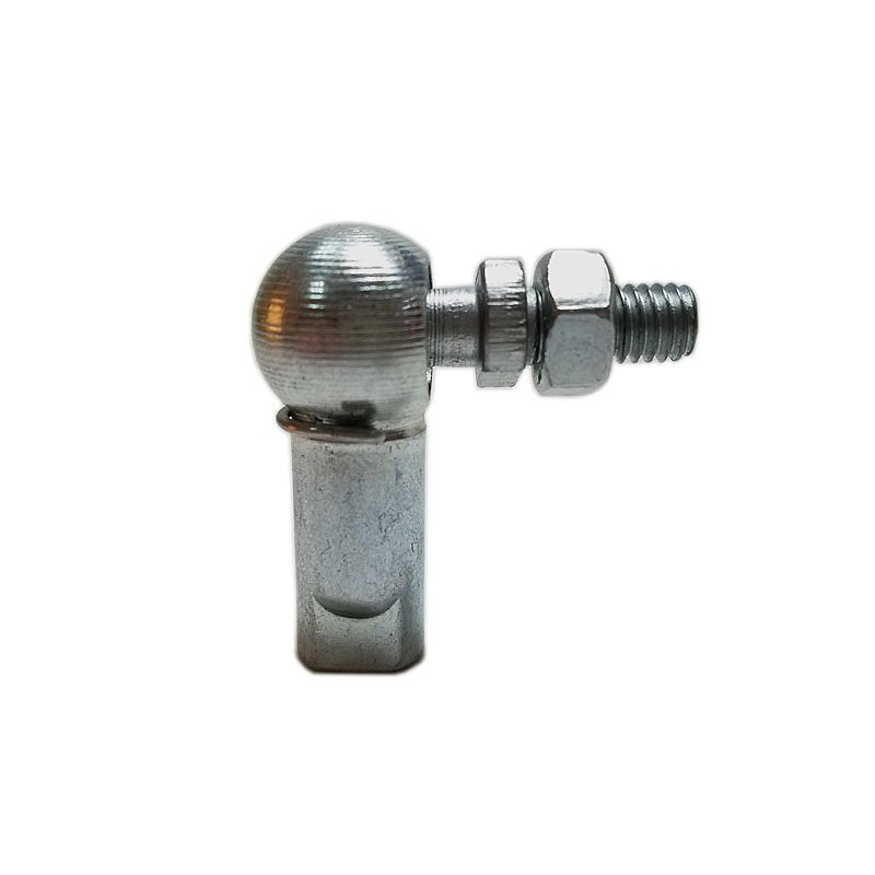 DIN 71802-CS-13-M8, Angle Ball Joints , With Threaded Stud and Safety Clips, Carbon Steel, Zinc Plated