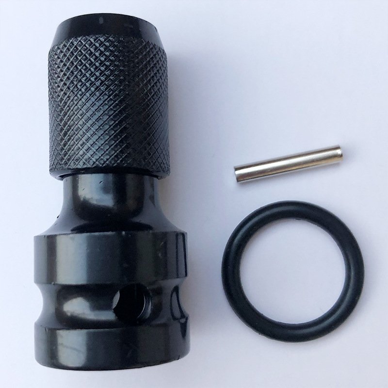 Yunbei Electric Wrench Telescopic Bullet Sleeve air Cannon Adapter 1/2"12.5mm square Shank to 1/4"6.35mm Hexagonal Shank Bit