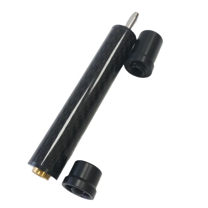 Jassinry Latest Carbon Pool Middle Cue Extensions for Uni-lock Cues 12cm Billiard Cue Extenders to Connect Butt and Shaft