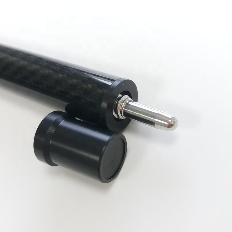Jassinry Latest Carbon Pool Middle Cue Extensions for Uni-lock Cues 12cm Billiard Cue Extenders to Connect Butt and Shaft