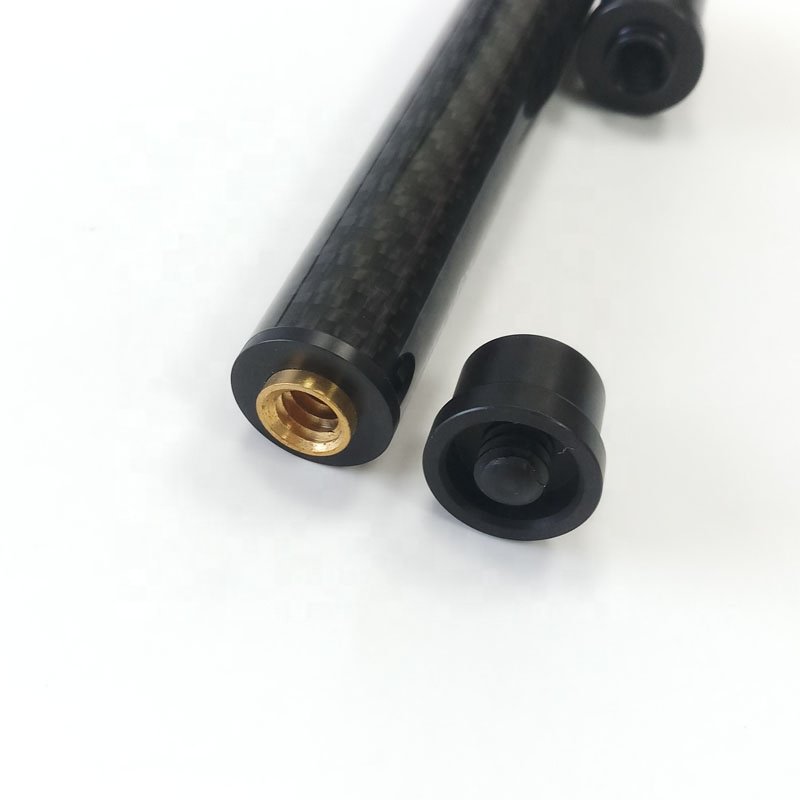 Jassinry Latest Carbon Pool Middle Cue Extensions for Uni-lock Cues 12cm Billiard Cue Extenders to Connect Butt and Shaft