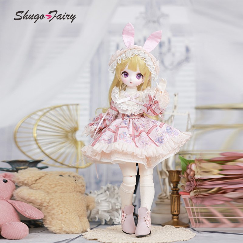 ShugaFairy Bjd Dolls 1/4 Makoto Sweet Love Lolita Style Imitation Show Anime Face Ball Jointed Dolls Gifts Bjd Doll Full Set