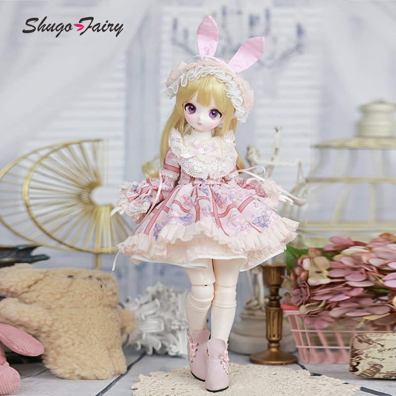 ShugaFairy Bjd Dolls 1/4 Makoto Sweet Love Lolita Style Imitation Show Anime Face Ball Jointed Dolls Gifts Bjd Doll Full Set