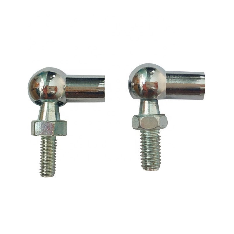 Galvanized Steel Ball Joint Air Support Base Hydraulic End Fitting Flat Ball Head Gas Spring Light Box Accessories Inch